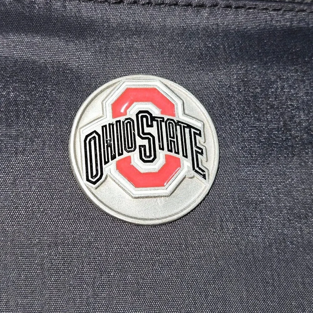 Ohio State University OSU Buckeyes Black CD Holder Case Travel Leed's ~ Holds 16